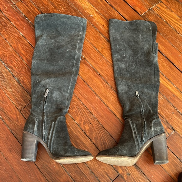 Vince Camuto Leather or Suede Medium Shaft Tall Boots  Knee high Vince Camuto suede boots size 8
